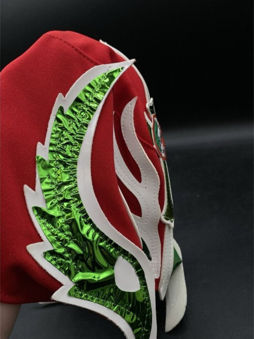 Mexican Lucha Libre Wrestling Mask Red Green White Rey Mysterio #1 - Picture 10 of 11